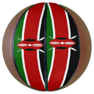 Balón De Baloncesto Baloncesto integral con bandera de Kenia
