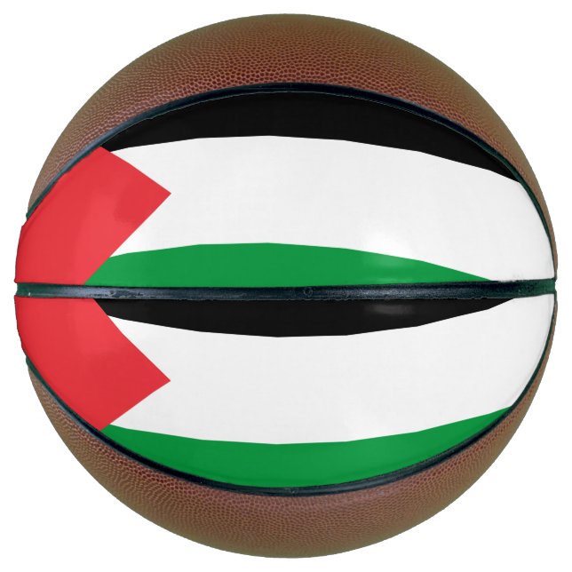 Balón De Baloncesto Baloncesto integral con bandera de Palestina (Anverso)