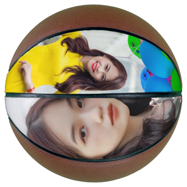 Balón De Baloncesto Baloncesto integral personalizado con foto (Anverso)