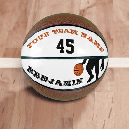 Balón De Baloncesto Baloncesto moderno con número de nombre del equipo