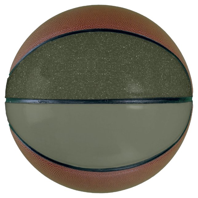 Balón De Baloncesto Baloncesto Moss Green Split - Personalizable (Anverso)