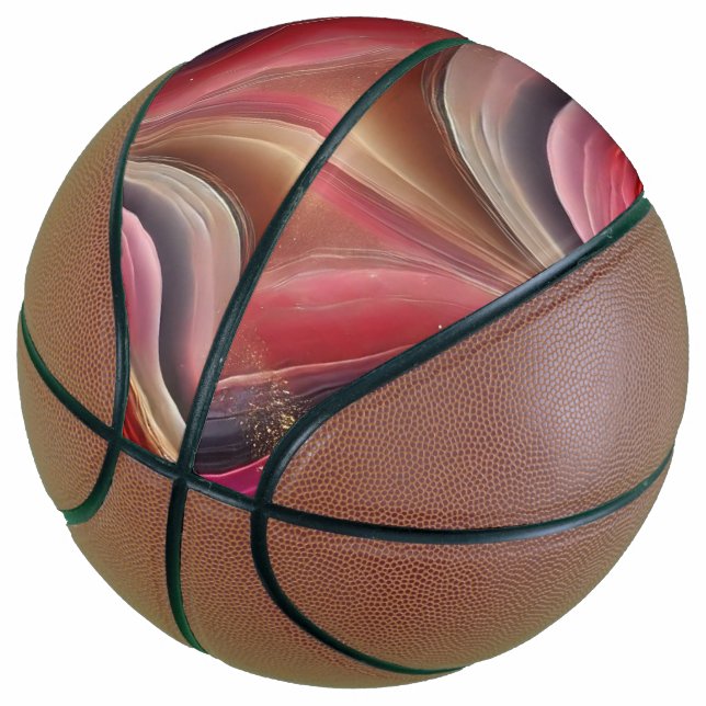 Balón De Baloncesto Baloncesto personalizado con arte abstracto (Angular)