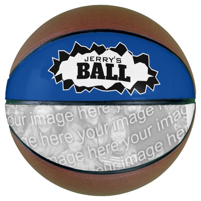 Balón De Baloncesto Baloncesto personalizado con foto personalizado (Anverso)