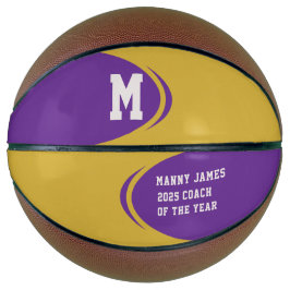 Balón De Baloncesto Baloncesto personalizado Purple Gold
