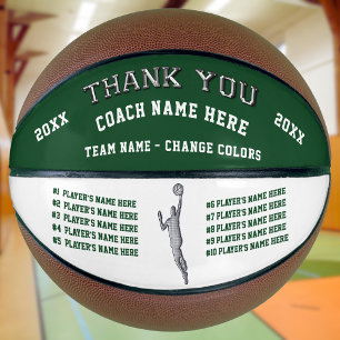 Balón De Baloncesto Baloncesto personalizado, regalos de entrenador de