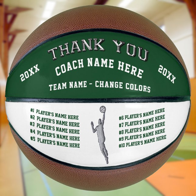 Balón De Baloncesto Baloncesto personalizado, regalos de entrenador de (Gift Ideas for Basketball Coaches. Basketball for Coaches. Customized Basketballs. Basketball Gifts)