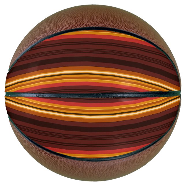 Balón De Baloncesto Bandas de cosecha (Anverso)