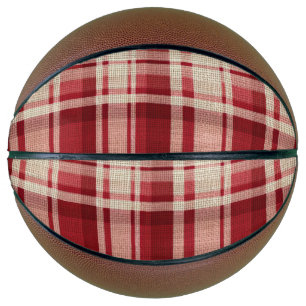 Balón De Baloncesto Bandas rojas de plástico de crema roja
