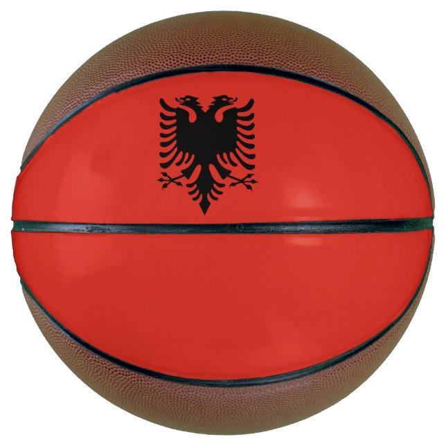 Balón De Baloncesto Bandera albanesa (Anverso)