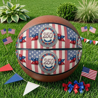 Balón De Baloncesto Bandera Americana Vintage USA 250 Aniversario 