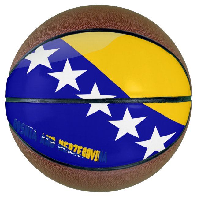 Balón De Baloncesto Bandera bosnia (Anverso)