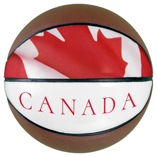Balón De Baloncesto bandera canadiense (Anverso)