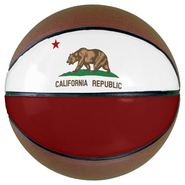 Balón De Baloncesto Bandera de California (Anverso)