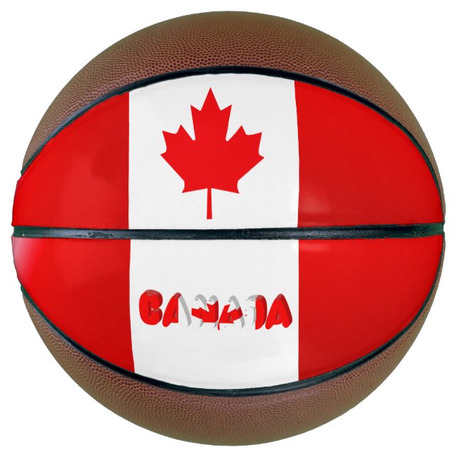 Balón De Baloncesto Bandera de Canadá (Anverso)