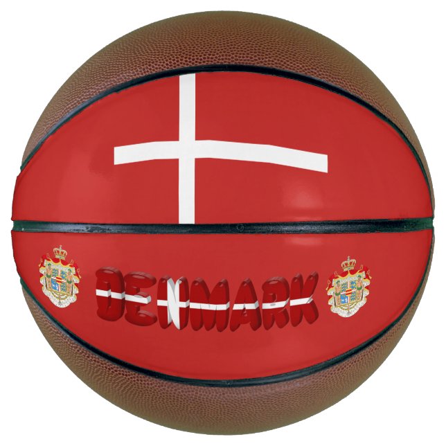 Balón De Baloncesto Bandera de Dinamarca (Anverso)