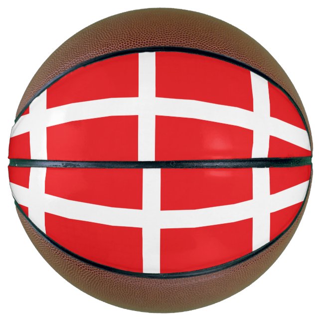 Balón De Baloncesto Bandera de Dinamarca (Anverso)