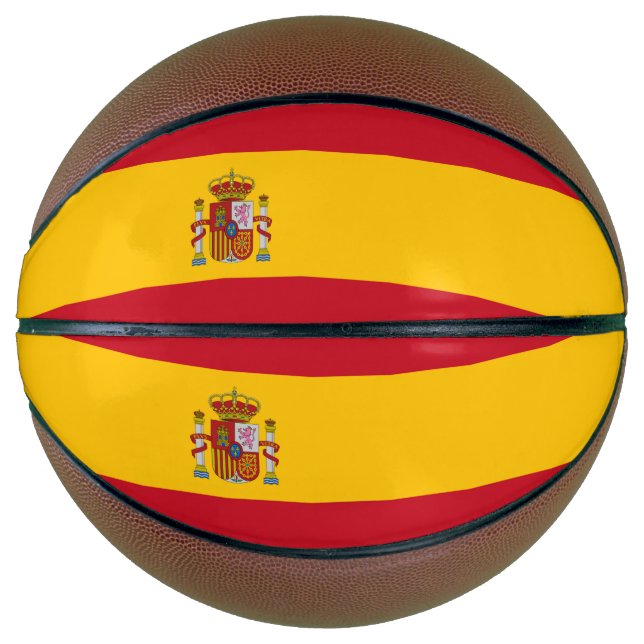 Balón De Baloncesto Bandera de España (Anverso)