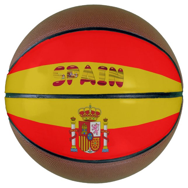 Balón De Baloncesto Bandera de España (Anverso)