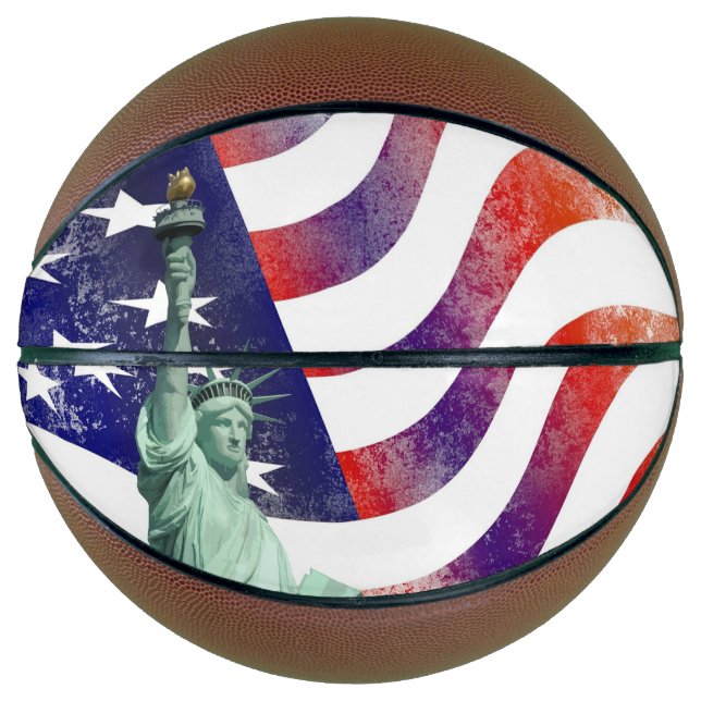 Balón De Baloncesto Bandera de Estados Unidos (Anverso)