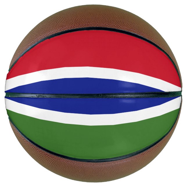Balón De Baloncesto Bandera de Gambia (Anverso)