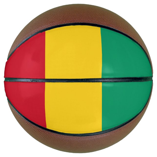 Balón De Baloncesto Bandera de Guinea (Anverso)