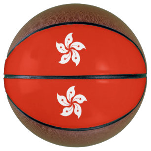 Balón De Baloncesto Bandera de Hong Kong