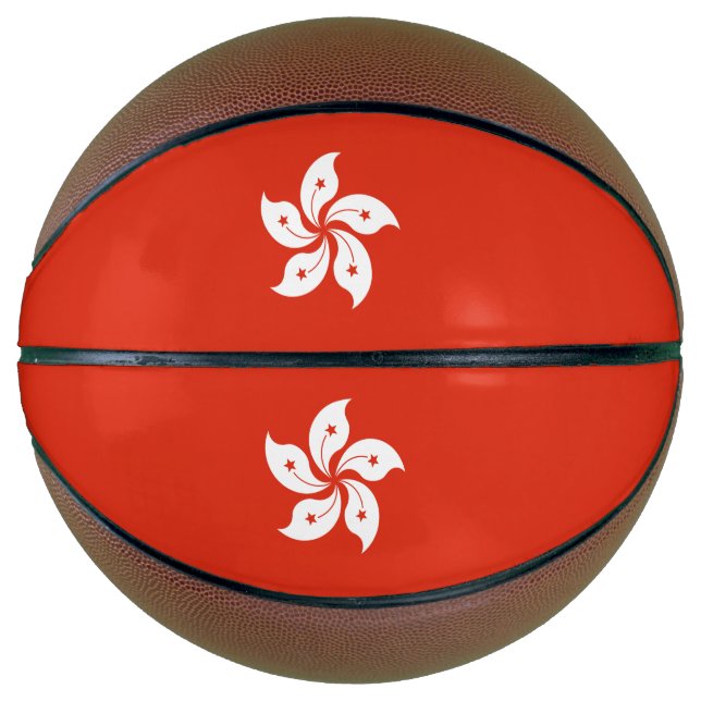 Balón De Baloncesto Bandera de Hong Kong  (Anverso)