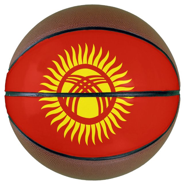 Balón De Baloncesto Bandera de Kirguistán (Anverso)