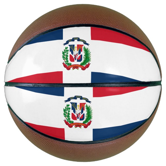 Balón De Baloncesto Bandera de la República Dominicana Baloncesto (Anverso)