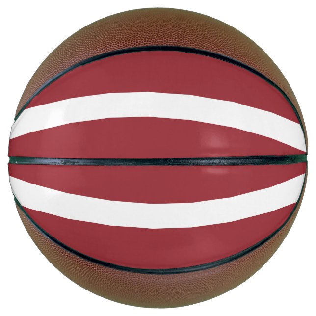 Balón De Baloncesto Bandera de Letonia (Anverso)