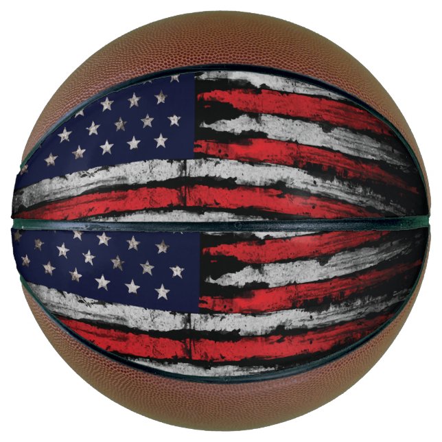 Balón De Baloncesto Bandera de los Estados Unidos (Anverso)