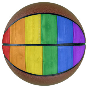 Balón De Baloncesto Bandera de madera de orgullo de SlipperyJoe arco i