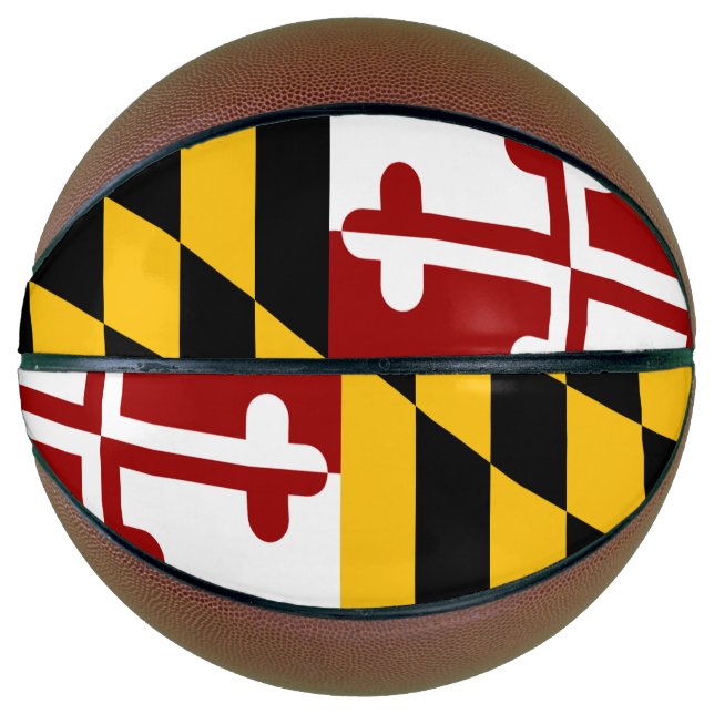 Balón De Baloncesto Bandera de Maryland (Anverso)