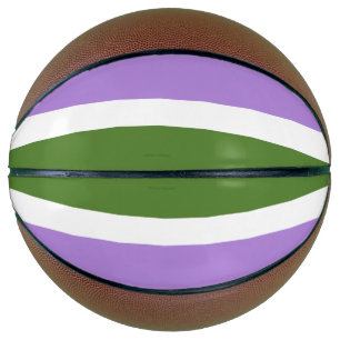 Balón De Baloncesto Bandera de orgullo genderqueer de SlipperyJoe lava