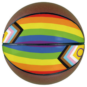 Balón De Baloncesto Bandera de orgullo intersexual de SlipperyJoe's fo