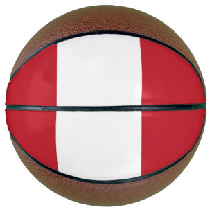 Balón De Baloncesto Bandera de Perú