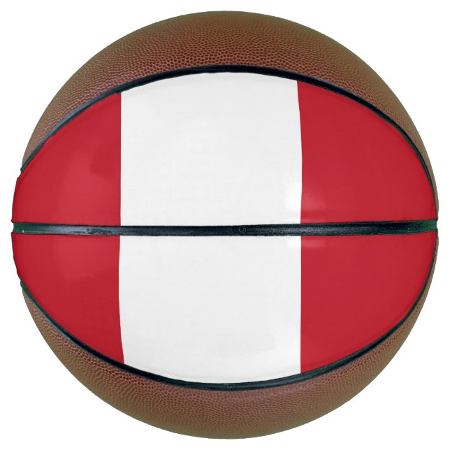 Balón De Baloncesto Bandera de Perú (Anverso)