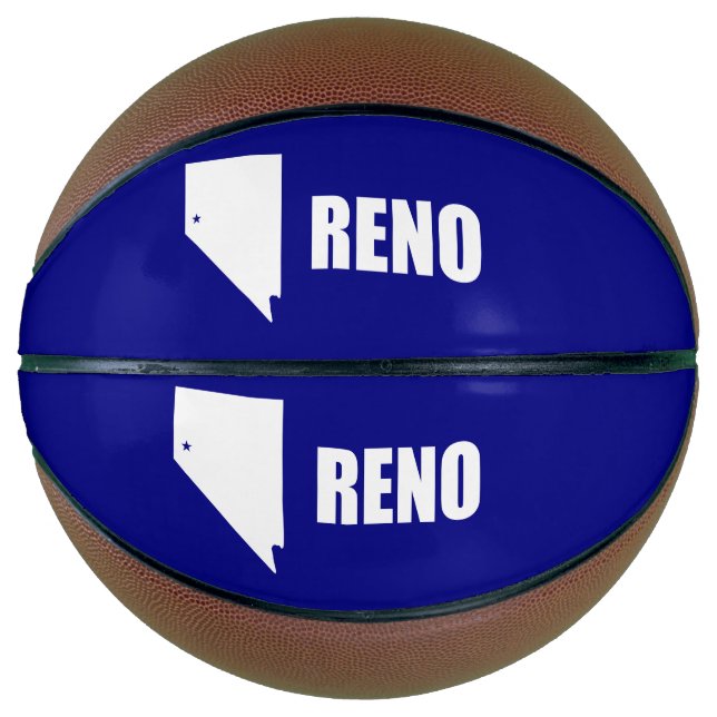 Balón De Baloncesto Bandera de Reno, Nevada Basketball (Anverso)