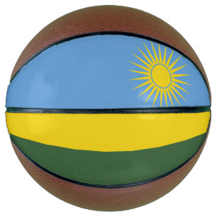 Balón De Baloncesto Bandera de Ruanda