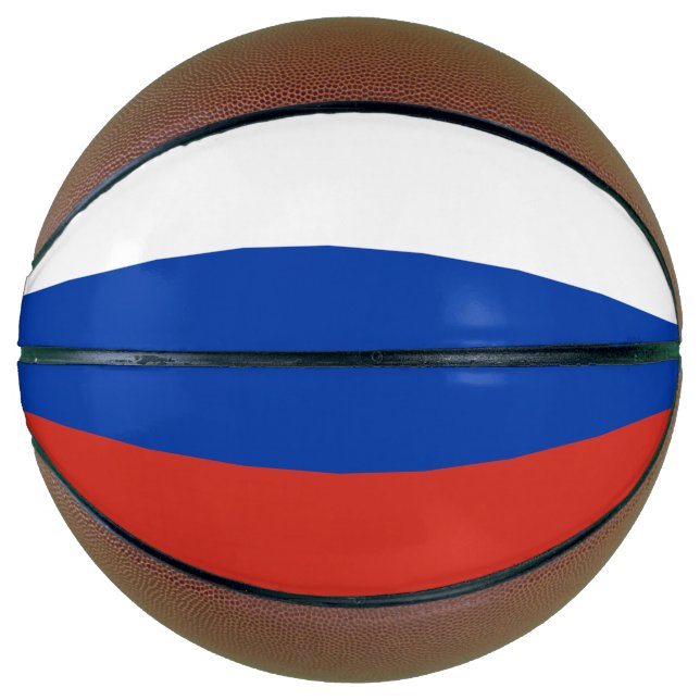 Balón De Baloncesto Bandera de Rusia (Anverso)