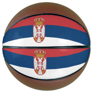 Balón De Baloncesto Bandera de Serbia