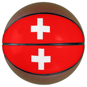 Balón De Baloncesto Bandera de Suiza