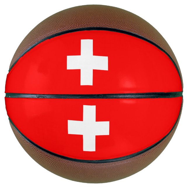 Balón De Baloncesto Bandera de Suiza (Anverso)