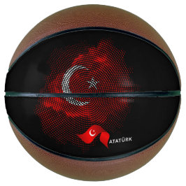 Balón De Baloncesto Bandera de Turquía