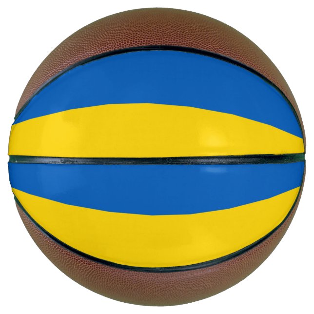 Balón De Baloncesto Bandera de Ucrania (Anverso)