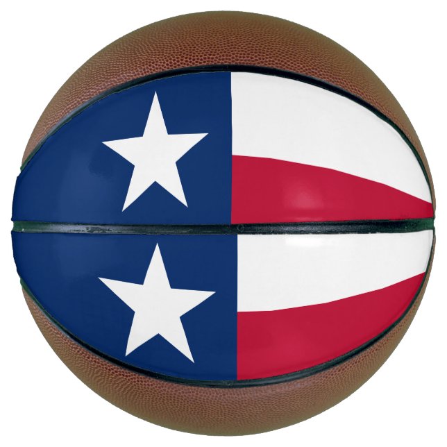 Balón De Baloncesto Bandera del estado de Texas (Anverso)