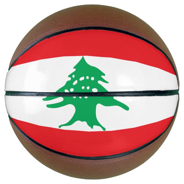 Balón De Baloncesto Bandera del Líbano (Anverso)