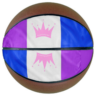 Balón De Baloncesto bandera del orgullo de la cultura drag de Slippery