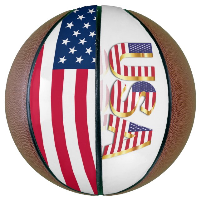 Balón De Baloncesto Bandera estadounidense Baloncesto Estados Unidos (Vertical)