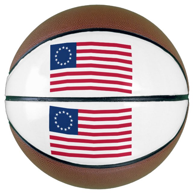 Balón De Baloncesto Bandera estadounidense de Betsy Ross (Anverso)